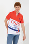 Men's Red Polo Collar T-Shirt 50249192-Vr213 - 3