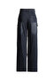 High-Waisted Denim Jeans with Rivets - 6