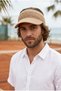 Premium Milk Coffee Knitted Knitwear Visor Hat Flexible Structure Breathable Sports Tennis Sunshade - 5