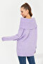 Women's Lilac Crew Neck Sweater 50253330-Vr034 - 5