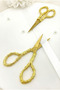 Gold Promise Engagement Scissors, Ribbon Opening Special Occasion Ceremony Sewing Embroidery Scissors Silver - 2