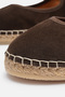 Flabelus Mary Jane Genuine Leather Suede Bitter Brown Espadrille - 7