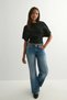 Natural Viscose Blouse with Wide Sleeves and Fitted Waist - 3
