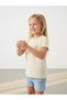 Girl's Butterfly Embroidered Design T-Shirt - 4