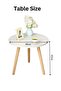 Round Coffee Table, Small Sofa Side Table with Wood Look Accent, Easy Assembly, Ideal for Liv - 2