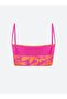 Patterned Women's Bikini Top with Removable Pads (S6) - 2