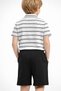 Cmk 23003-26 Striped Polo Collar Boys' Set Comfortable Fit Summer Shorts Daily Combination - 5