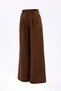 Women's Wide Leg Pants Double Pleated Elastic Waist Pants - 4