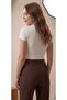 Women's Basic Energetic Crop Top T-Shirt Soft Textured Fit Cut Short Sleeve T-Shirt - 7