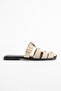 Women's Buckle-Strapped Knitted Band Casual Slippers Comfortable Sole Stylish Summer Flat Sole Comfortable Slippers - 6