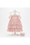 Girl's Evening Dress - Salmon - 3