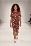 Girl's Cotton Brown Floral Patterned T-Shirt Leggings Set - 3