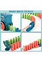 Domino Laying Train Toy with Music & Lights, Controllable Direction - 4