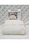 Milano Stone Wash Bearded Ultrasonic Ruffled Single Bedspread Color Cream - 3