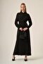 Women's Silk Kupra Stone Dress Black 31345 - 2