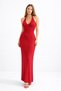 Aura Textured Halter Neck Maxi Beach Dress - 2