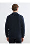 Southblue Navy Blue Standard Fit Wool Blend Men's Knitwear Cardigan - 4