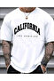 Caliyfornya Printed Oversize Women'S/Men's Unisex White Tshirt