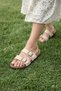 Women's White Double Buckle Slippers Orthopedic Sole Daily Comfortable Summer Sandals Beach Home Slippers
