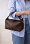 Women's Bag - Soft Textured Leather Look, Hand and Crossbody Use - 2