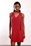 Ruby Red Nova Crepe Dress - 5