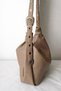 Women's Bag - Soft Textured Crossbody & Shoulder Bag with Vintage Belt Detail - 2