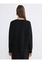 Özmarka New Season Crew Neck Lace Detailed Women's Knitwear Sweater - 4