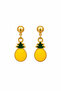 Gold Pineapple Earrings - 2