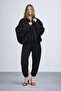 Women's Oversize Seasonal Suede Jacket with Epaulet Detail - 2
