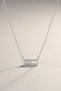 Accessories Stainless Steel Necklace with Movable Stones 42+5 cm Minimal Stylish Women's Necklace with Extension Chain