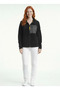 Women's Black Fleece Zip-Up Cardigan