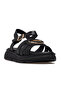 Women's Leather Daily Sandals 26Y 26025609Y Black - 4