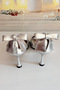 Women's 7 cm Silver Bow Evening Dress Shoes - 6