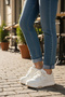 Ropee Street Style High Sole White Women's Sneaker - 3
