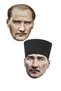 Ataturk Mask Set of 2 April 23 May 19 November 10 Event