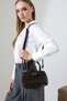 Brown Women's Hand and Shoulder Bag with Gold Buckle, Stylish Design, Suitable for Daily Use - 2