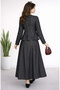 Women's Gold Button Detailed Denim Jacket Skirt Set Sb0011 - 3