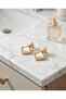 Gold square clip-on earrings, small size, no piercing required. - 4