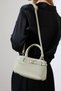 Mint Green Women's Hand and Shoulder Bag with Gold Buckle, Stylish Design, Suitable for Daily Use - 4