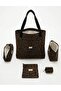Set of 5 Shoulder Bags, Makeup Bag, Pad Bag, Pen Holder, Keychain, Multi-Set Set. - 3