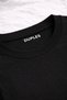 Combed Cotton Unisex Black Plain Unprinted Oversize T-Shirt - 3