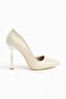 801 Gold Palermo Pointed Toe Heeled Women's Shoes - 3