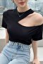 Ruby Women's Asymmetrical Collar Lycra Viscose Blouse, Stylish and Casual Basic Top - 5