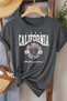 California Printed Women's Khaki T-Shirt