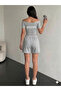 2-Pack Women's Shorts Set - Black and Gray High-Waisted No-Show Oversize Shorts - 7