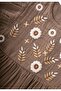 Floral Embroidered Butterfly Sleeve Organic Muslin Dress 2-8 Years Mink - 4