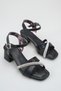 Black Evening Dress with Stone Detail Comfortable Girls' Evening Dress with Stone & Piping Detail Black Girls' Heeled Shoes