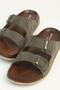 Khaki Nubuck Women's Slippers Pc-7935 - 4