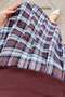 Plaid Garnished Modal Dress 6Y090 - 5