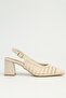 Beige Women's Heeled Shoes Pc-55783 - 2